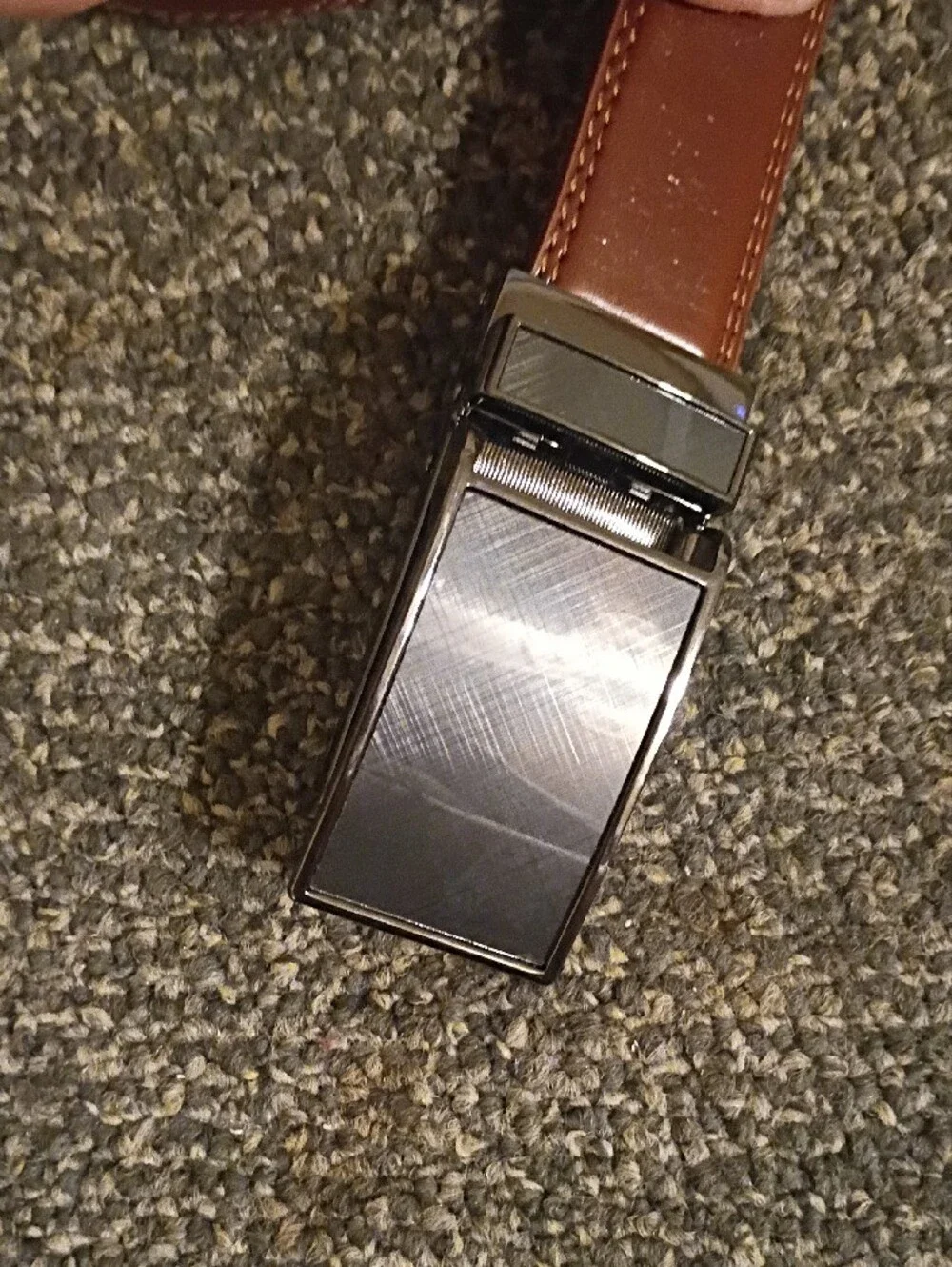 Men's Mio Marino Brown Leather Dress Belt - Classic Casual